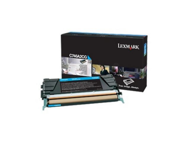Lexmark Corporate Toner Single Pack, cyaan