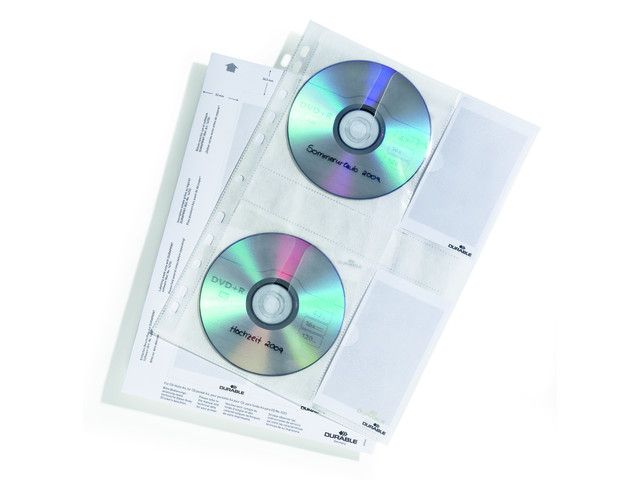 Durable CD/DVD showtas A4, met index, 11 rings (pak 5 stuks)
