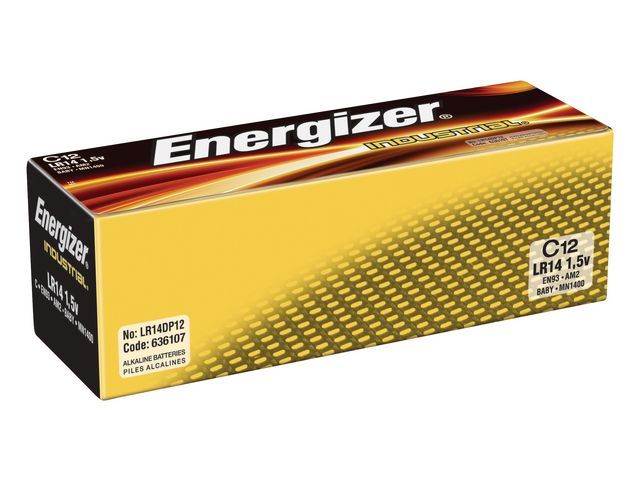 Energizer Batterij industrieel C, NL en LUX (pak 12 stuks)