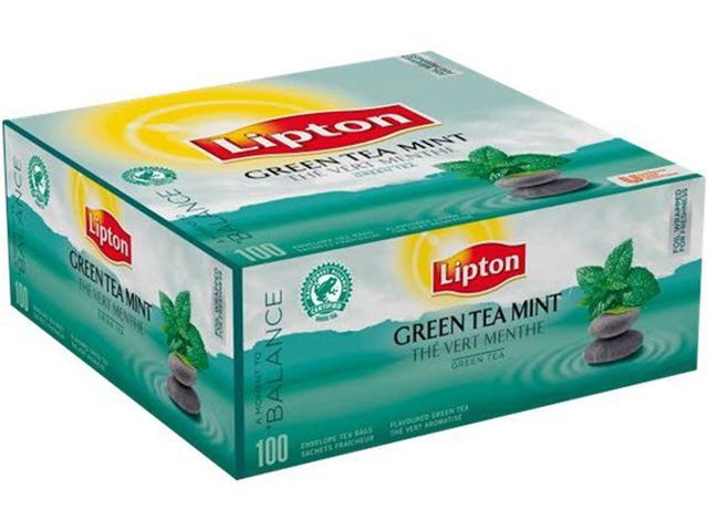 Thee Lipton FGS greentea mint/pk100