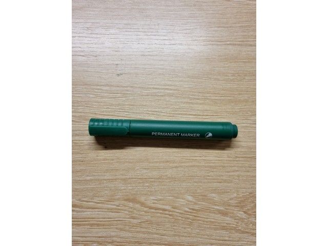 Permanent marker 1 - 5 mm, groen (pak 10 stuks)