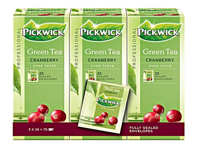 Thee Pickwick Prof Groen Cranberry/3x25