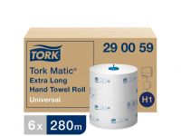 Tork Matic H1 Extra Lang Keukenpapier, 1-laags, Wit (pak 6 x 790 vel)